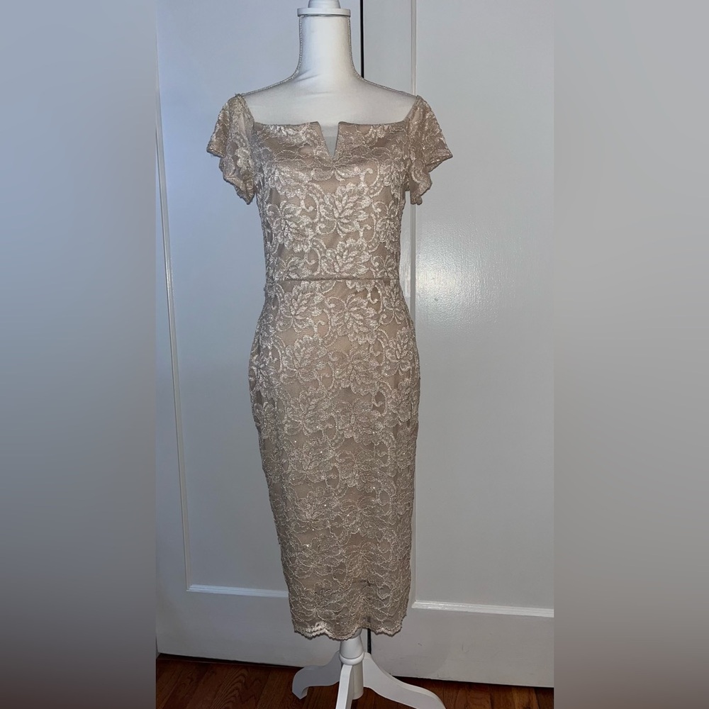 Quiz Elegant Lace Midi Dress